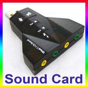 CH USB 2.0 3D Audio Sound Card Adapter MIC/SPEAKER  