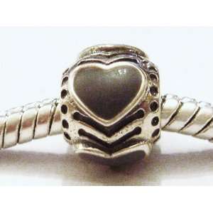 Authentic 925 sterling silver purple heart enamel charm fits pandora 