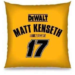 NASCAR Racing Matt Kenseth 18X18 Toss Pillow   Auto Racing Fan 
