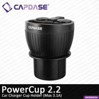 New Car Charger Cup Mount Holder Dual USB + Lighter  