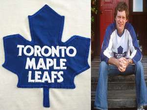   LETTERMAN 70s vintage TORONTO MAPLE LEAFS JERSEY shirt NHL SMALL