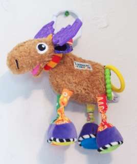 Lamaze Plush Moose Rattle Sensory Baby Toy  