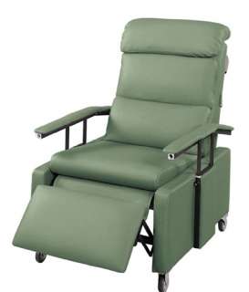 Lumex 3302 Drop Arm Recliner Geri Chair Jade  