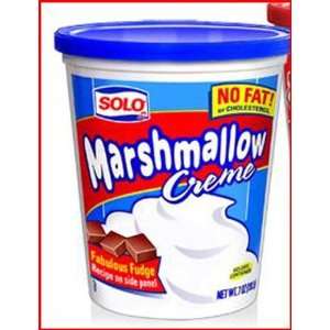 Solo Marshmallow Creme   12 Pack  Grocery & Gourmet Food