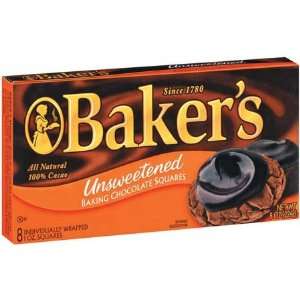 Kraft Baking & Canning Bakers Baking Chocolate Squares Unsweetened 