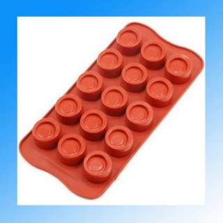 Silicone 15 Round Chocolate Bakeware Muffin Ice Tray