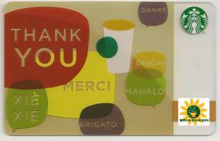 Starbucks Gift Card   Thank You   Collectable  