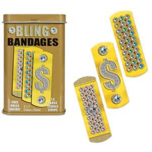 BLING BANDAGES Adhesive Band Aids Gag Gifts Party Favor  