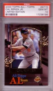 CAL RIPKEN JR. 2000 Topps LIMITED ALL TOPPS PSA 10  