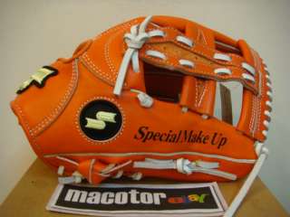 SSK Pro Elite 12 Infield Baseball Glove Orange RHT OF  