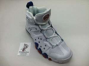 NIKE AIR MAX BARKLEY BASKETBALL SNEAKERS NEW WHITE OLD ROYAL RED 