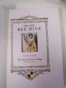 1929 Bee Hive State Teachers College Radford Yearbook  