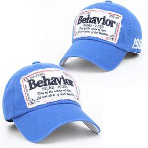   Baseball Fashion Hat BER BLUE Behavior BEER BIERE Vintage look Trucker