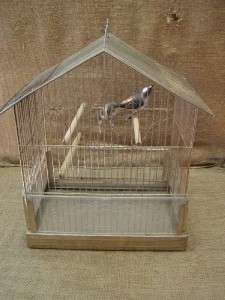 Vintage Bird Cage  Old Antique Cages Birds Stand Pacific Shabby 6516 