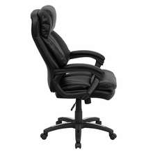 Flash Hercules Office Chair High Back Leather Black  