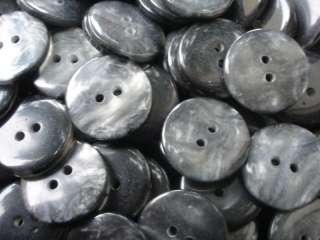50**GORGEOUS*QUALITY*BLACK PEARL BUTTONS*3/4in**  