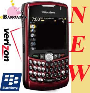 RED Blackberry Curve 8330 Cell phone Verizon Wireless  