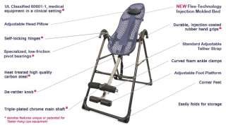   with Gravity Boots and CV Bar for converting the inversion table