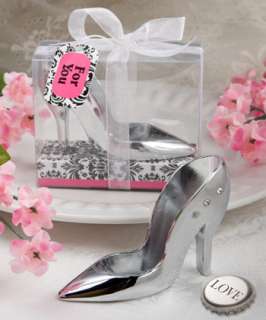   forward with these high heel shoe design bottle openers as your favors