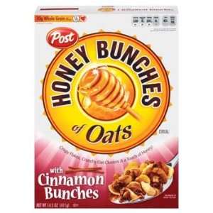 Post Honey Bunches Of Oats with Cinnamon Clusters Cereal 14.5 oz (Pack 