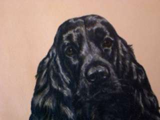 Black Cocker Spaniel Dog Picture   Goes Lithograph Co.  