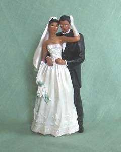 Ethnic or Caucasian Bride & Groom Figurine/Cake Topper  
