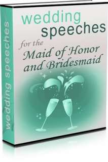 Wedding Speeches 6 PDF Bride, Groom, Maid of Honor +++  