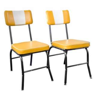 Set of 2 Birmingham Dining Chairs   Yellow.Opens in a new window