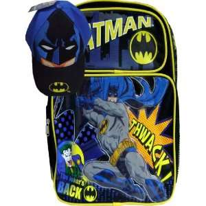    New Joker Meets Batman Backpack Matching Kids Cap Toys & Games