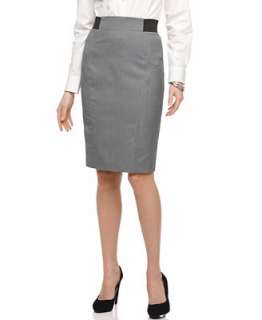 NY Collection Skirt, Tailored Elastic Inset Waist Pencil