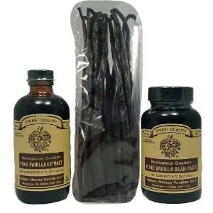   Paste and 16 Whole Vanilla Beans  Grocery & Gourmet Food