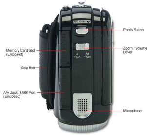 Vivitar DVR 910 BUNDLE 720p HD Digital Camcorder Black 4x Zoom 8.1 MP 