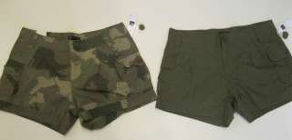 NWT Womens Gap Shorts Army Green or Camouflage 2, 4, 6, 8, 12, 14 