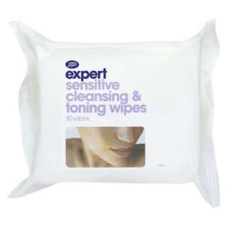Boots Expert Sensitive Cleansing and Toning Wipes   30 pack.Opens in a 
