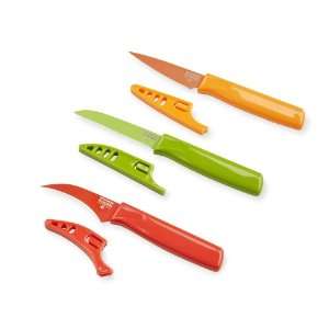   , Birds Beak/Red, Sheeps Food/Green, Mini Paring/Orange, Set of 3