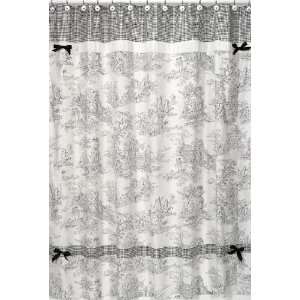  Black French Toile Shower Curtain by JoJo Designs
