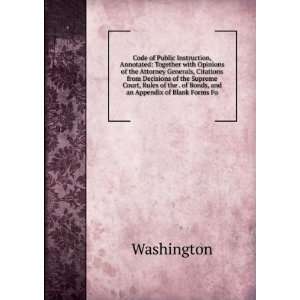   appendix of blank forms fo Washington Washington  Books