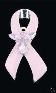 Pin / Brooch   Breast Cancer, Pink Ribbon, Angel  