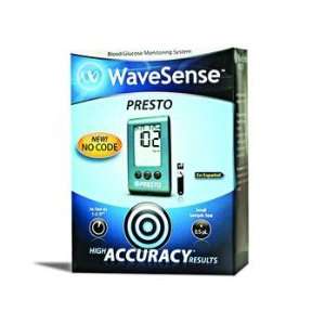  Wavesense Presto Blood Glucose Meter Kit AGA MATRIX INC 