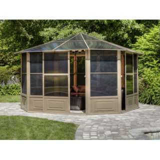 Four Seasons 12 x 12 Patio Solarium Canopy Sand Smoke  