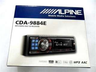 Alpine CDA 9884E CD  WMA AAC USB iPod Car Player  