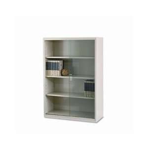  Tennsco Executive Steel Bookcase w/ Glass Doors, 4 Shelves 