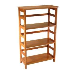 Winsome Wood 4 Tier Bookshelf, Honey 