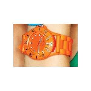 Twos Company Boyfriend Watch Orange 