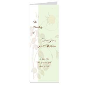  90 Wedding Programs   Mint Chocolate Creme Office 