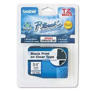 Brother® P Touch® TZ Standard Adhesive Laminated Labeling Tape, 3/4w 
