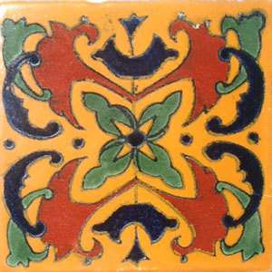 90 Mexican Tiles Ceramic Talavera Clay 4x4 Tile #C019  