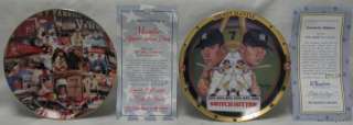Lot (2) Plates From The A Salute To Mickey Mantle Collection W/ CoA