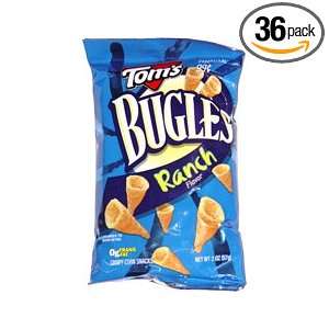 Toms Ranch Bugles, 2.0 Oz Bags (Pack of 36)  Grocery 