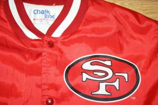 Vintage San Francisco 49ers Chalk Line Jacket NFL M  